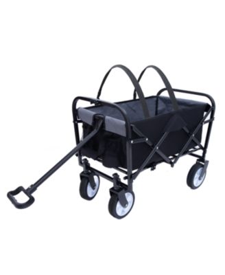 Collapsible Wagon Cart - 225lb Capacity, Black