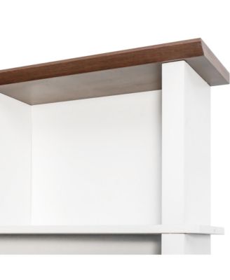 Farmhouse Hall Tree: Bench, Shelves, Hooks, & Shoe Storage