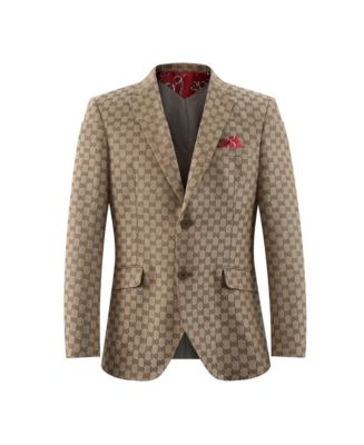 Men's Elie Balleh Solid Pink Casual Modern Fit Blazer CEBBS2401-2 main image 1