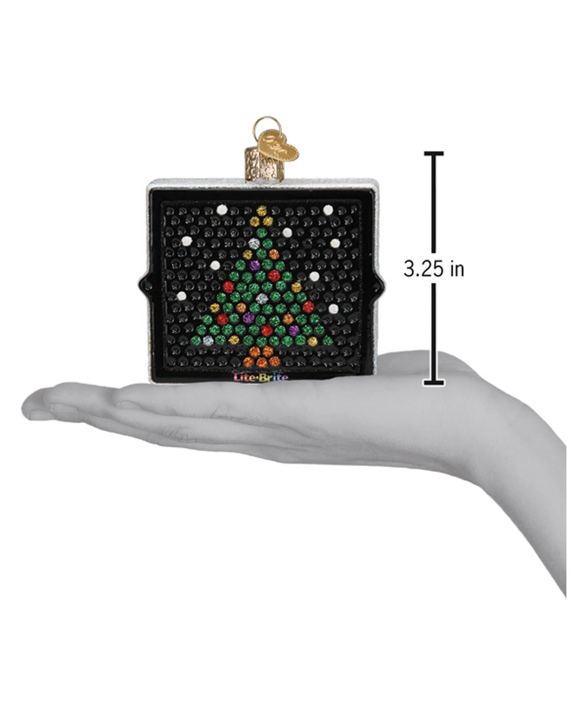 Old World Christmas 3" Hasbro Lite Brite Ornament