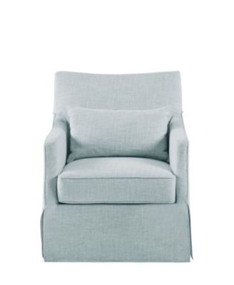 28" Fabric London Skirted Swivel Chair