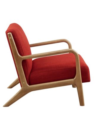 28" Novak Spice Fabric Lounge Chair