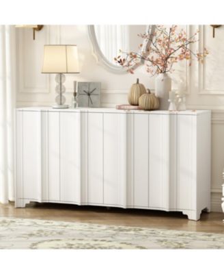 Linear Accent Sideboard - Pine Veneer
