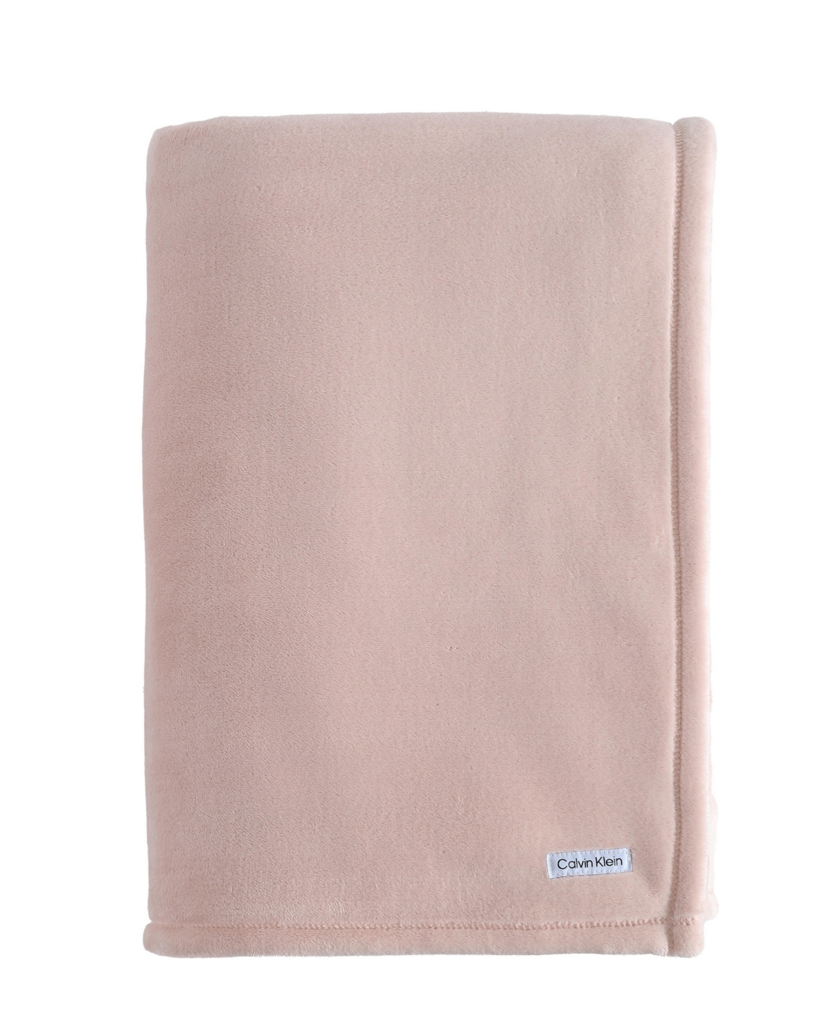 Calvin Klein Core Plush Solid Blanket, Queen In Pink