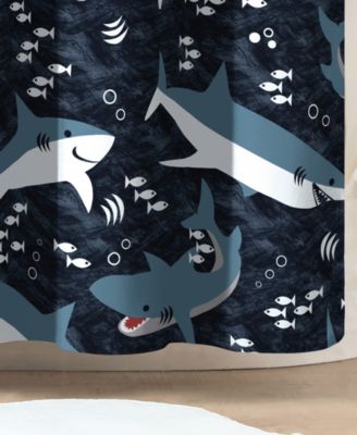 Sharks Shower Curtain, 72" x 72"