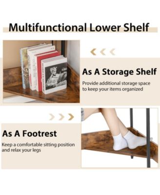 Triangle Computer Corner Desk with Charging Station