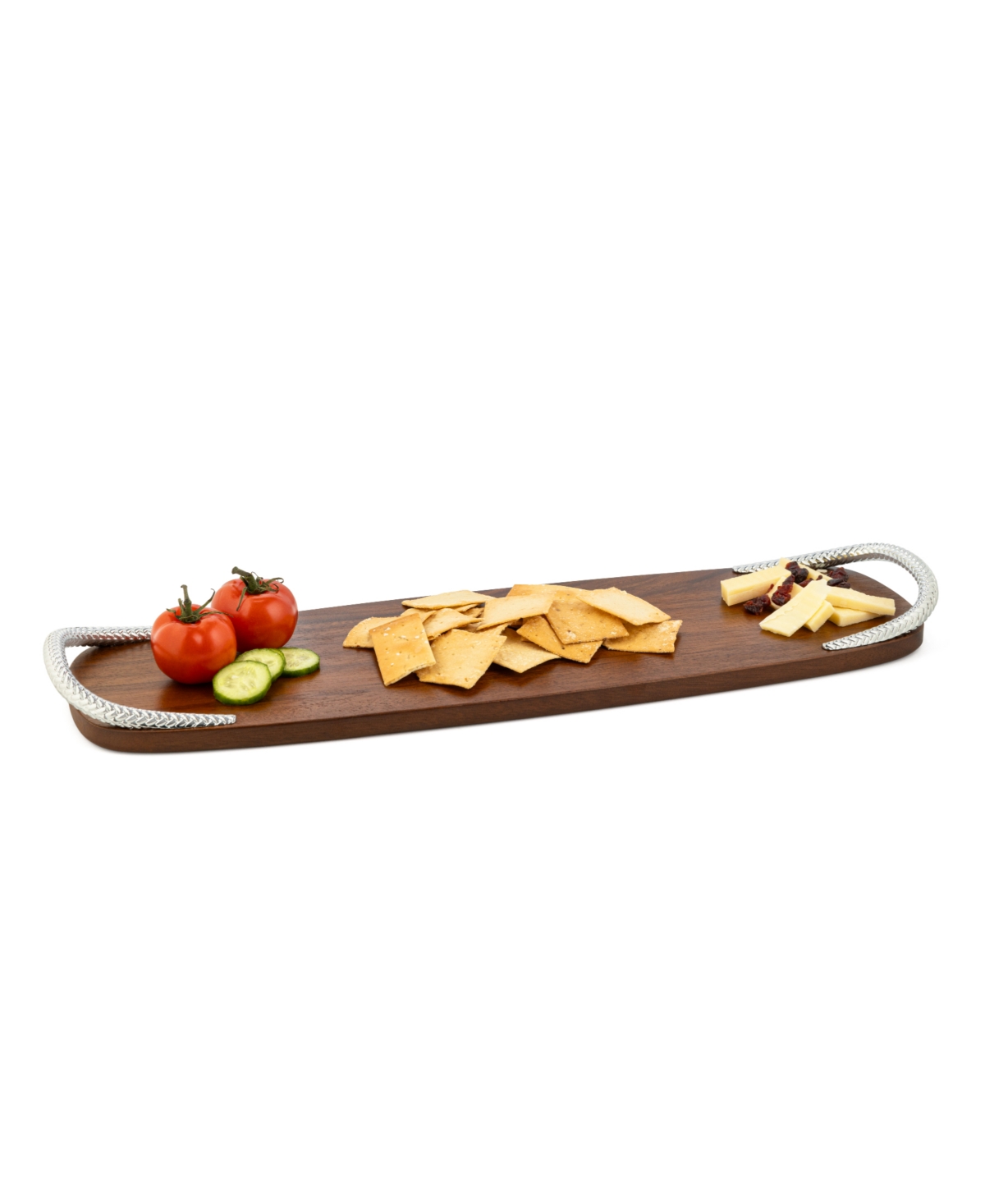 Nambe Braid Large Cheese Board In Brown