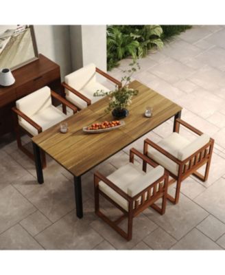 Patio Dining Table and Chairs Set of 5
