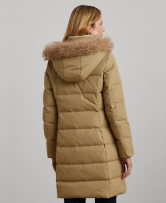 Women's Faux-Fur Hooded Puffer Coat, P/XS-XXL