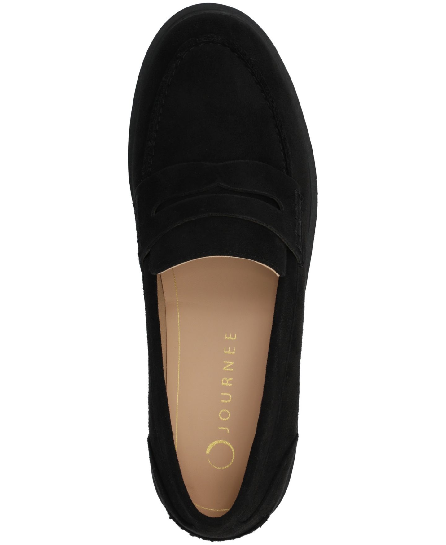 Женские туфли Journee Collection Brooks Block Heel Penny, цвет: Чёрный — фото 4