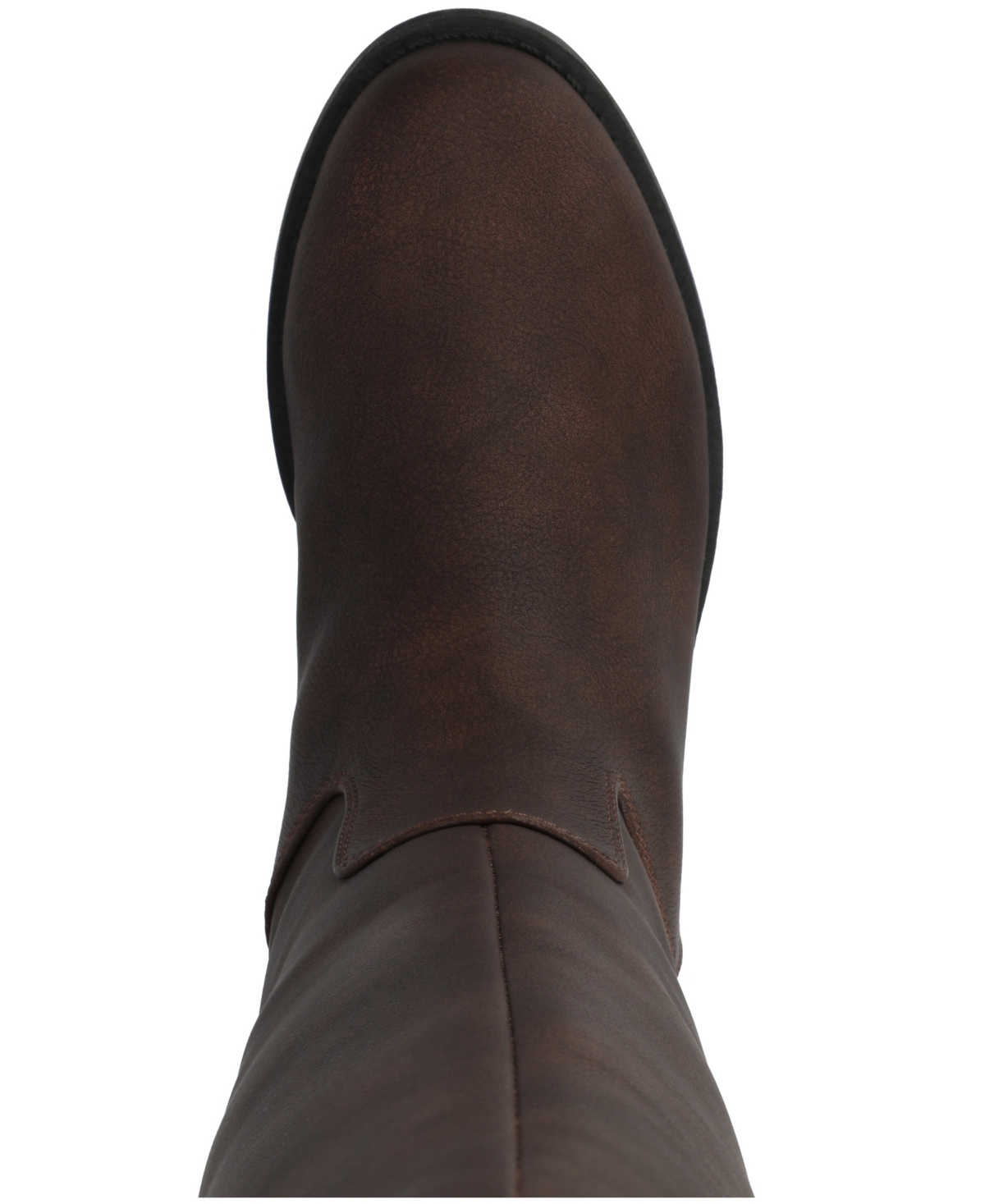 Journee Collection Women's Gema Round Toe Riding Boots In Brown