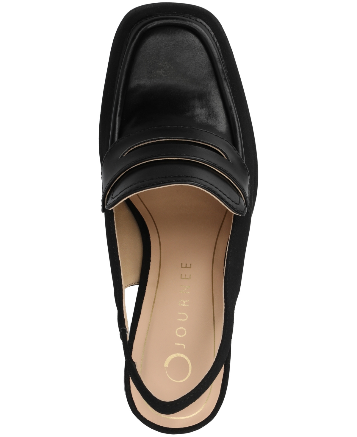 Journee Collection Women's Henrika Square Toe Pumps In Black