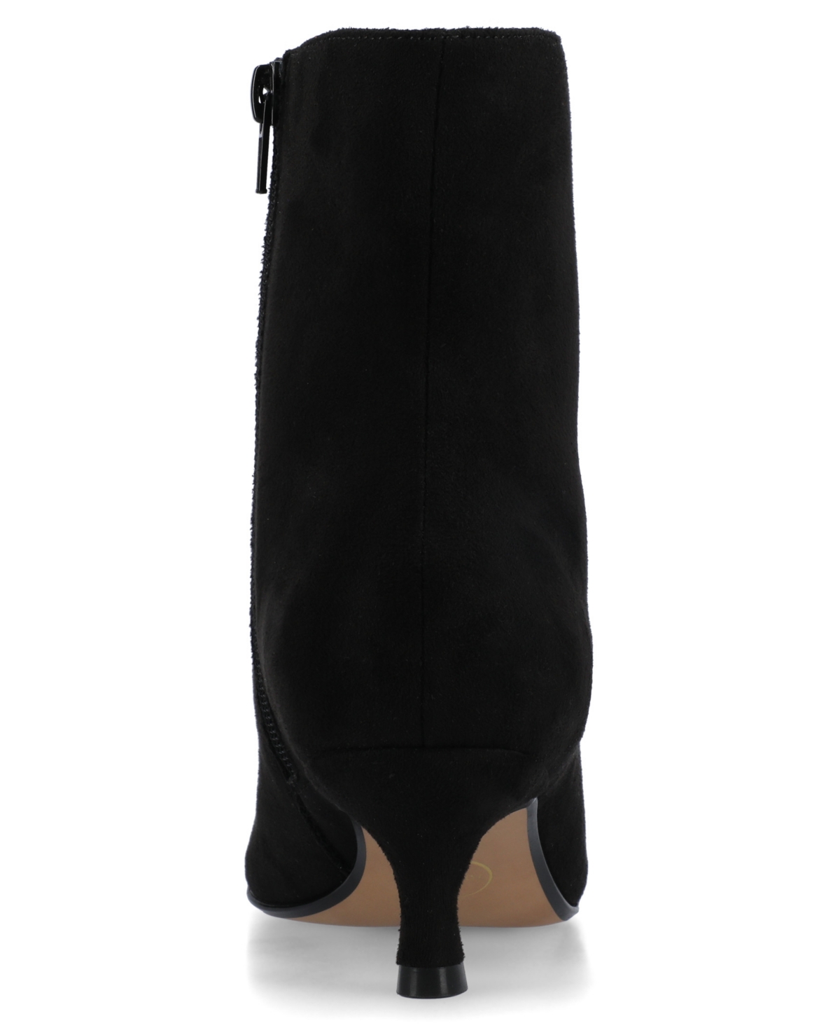 Journee Collection Women's Arely Kitten Heel Pointed Toe Dress Booties In Black