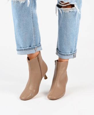 Women's Kelssa Square Toe Kitten Heel Dress Booties