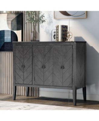 Sideboard with Adjustable Shelf, Handles & Legs