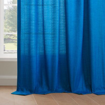 Rustic Weave Linen Curtains (2 Panels) Sheer Window Curtains Panel Set, Rod Pocket Curtains, 50 inches Wide Linen