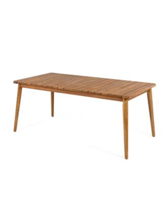 Acacia Wood Outdoor Dining Table - 8 Person, 72"