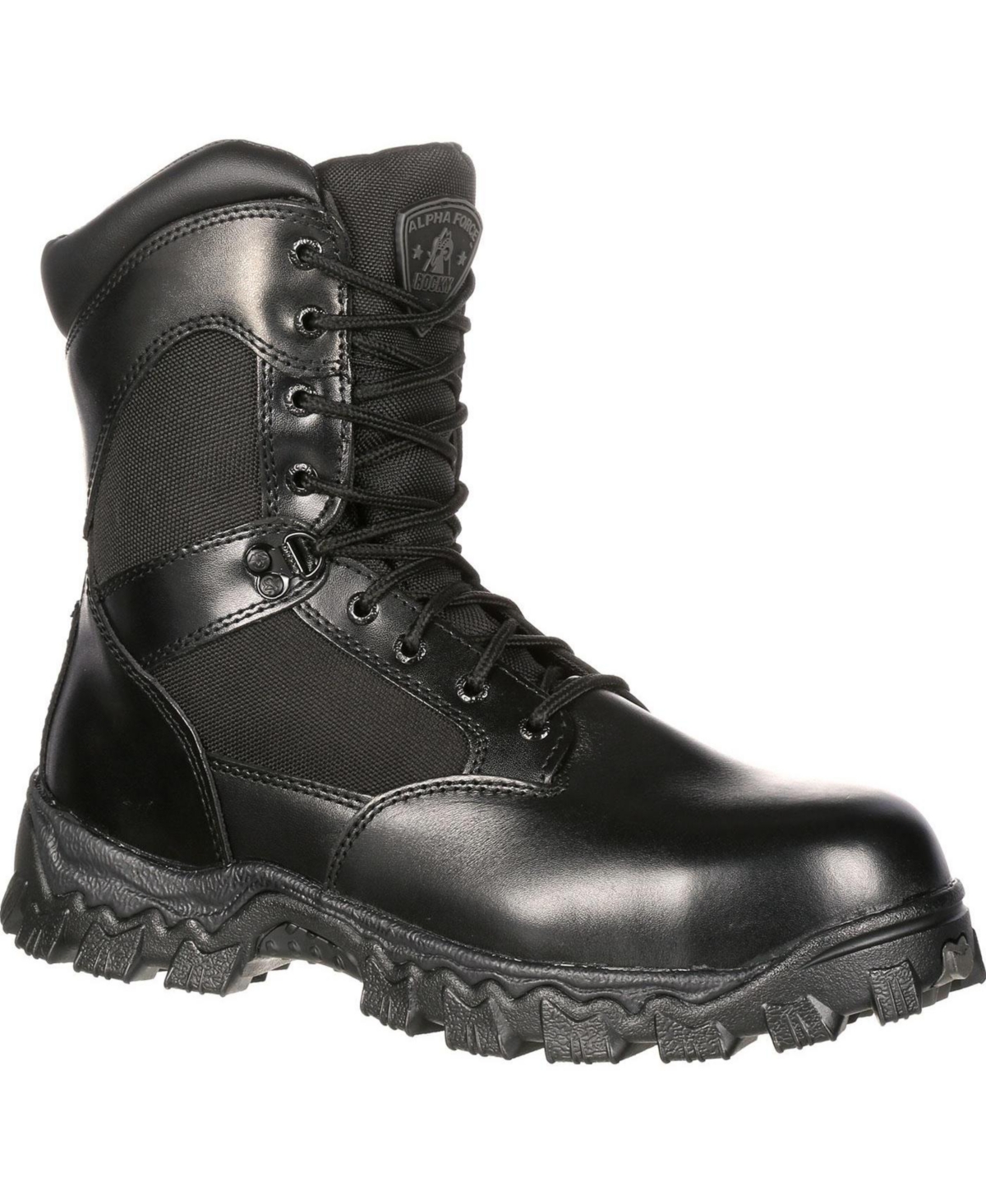 Men's Alpha Force Zipper Waterproof Public Service Boot