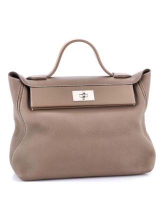 Pre-Owned Hermes 35 24/24 Bag Togo with Swift