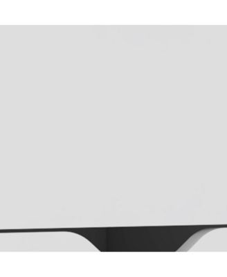 Contemporary Two-Drawer Faux Wood Nightstand with Smooth Glide Storage