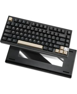 AL75 PRO 75% Wireless Mechanical Gaming Keyboard,Full Aluminum CNC,BT/2.4G/Wired,PBT Keycaps,Gasket Mounted Hot Swap,Custom RGB Backlight, Programmable for Mac/Win(Cocoa Cream V2 Linear)