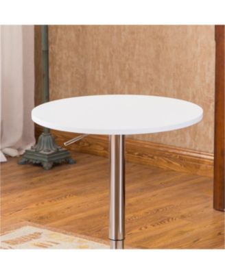 Bar Table Set with Wood & Chrome