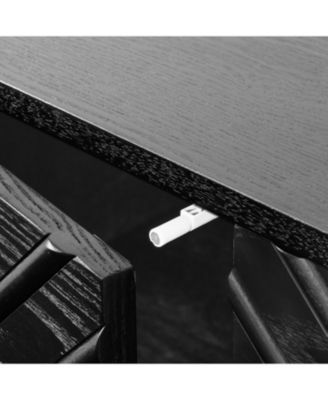 Black Farmhouse Buffet Cabinet - 60.5" Sideboard