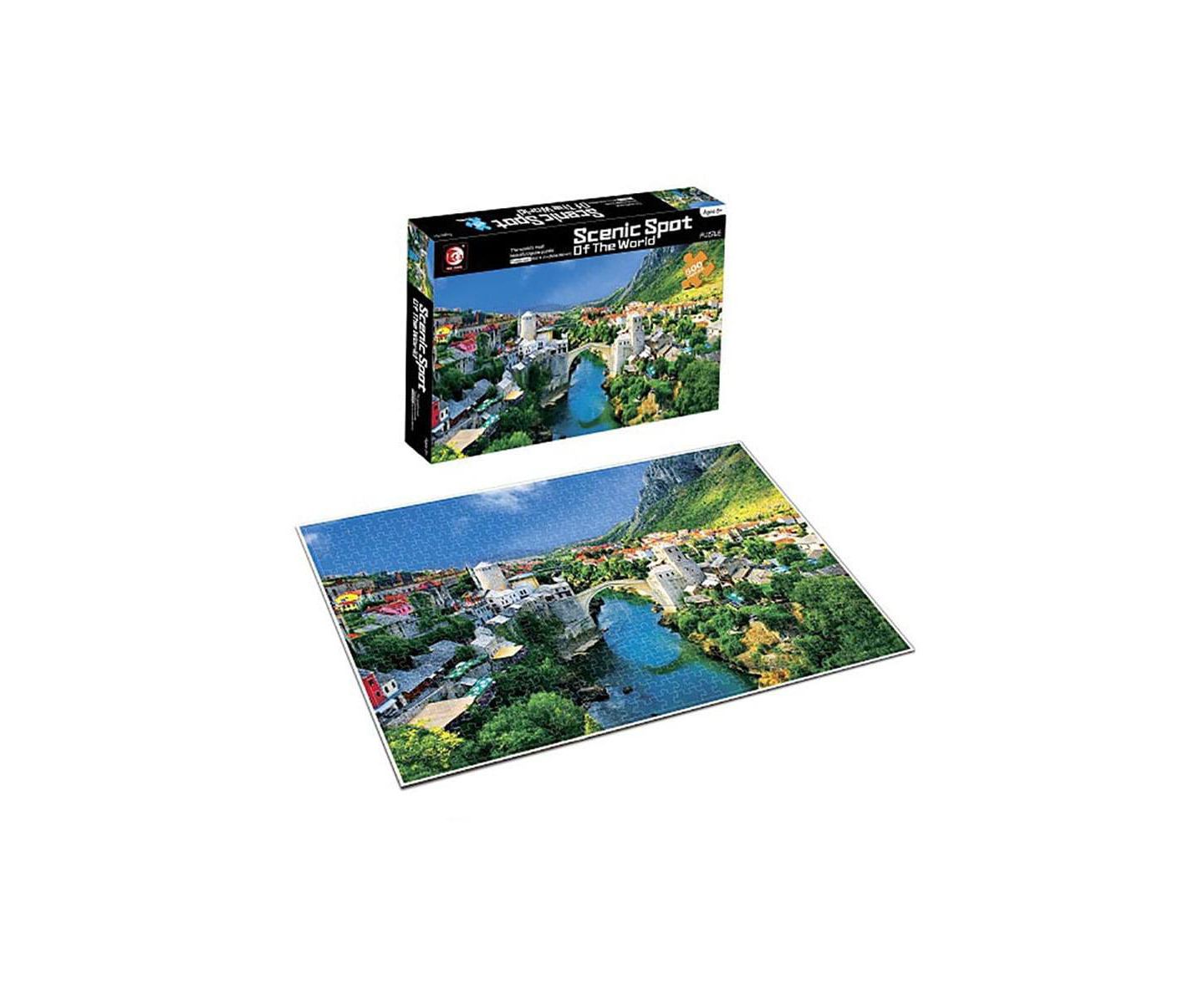 Детский пазл Shantou South Toys Factory Scenic Spot of the World Stari Most Bridge 500 Piece Puzzle, Ages 8+ — фото 1