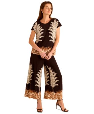 Women's Round-Neck Caftan Blouse