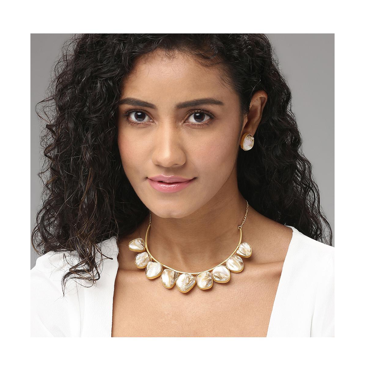 Sohi Abstract-stone Jewellery Set