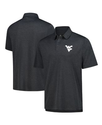 Fanatics Unlabeled - Men's Heather Charcoal West Virginia Mountaineers Carbon Polo Shirt