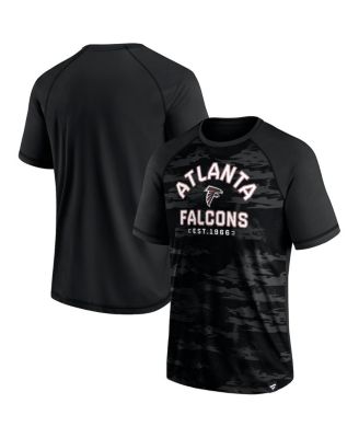 Fanatics - Men's Black Atlanta Falcons Hail Mary Raglan T-Shirt