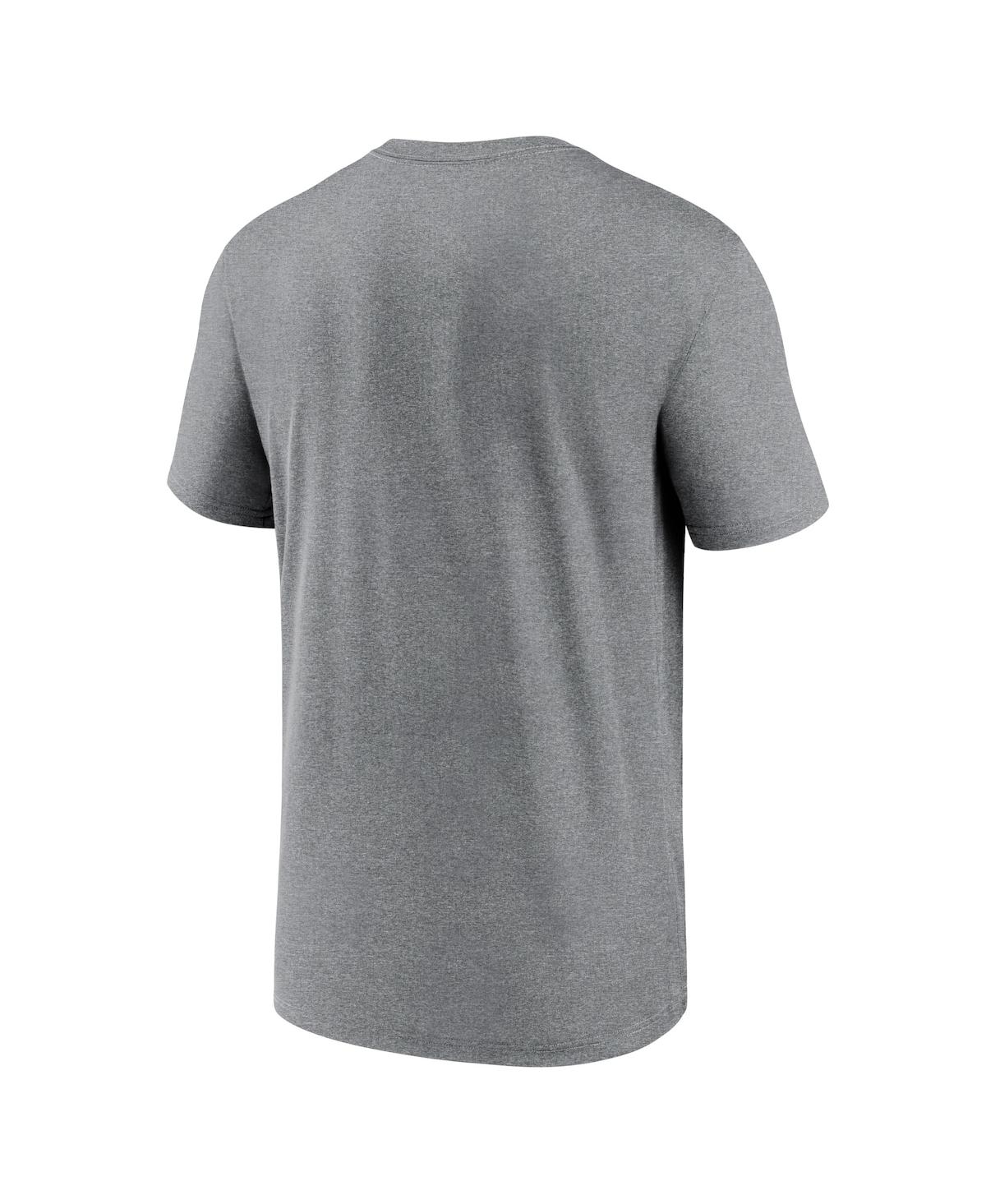 Nike Men's Big And Tall Heathered Charcoal New Orleans Saints Logo Essential Legend Performance T-shirt