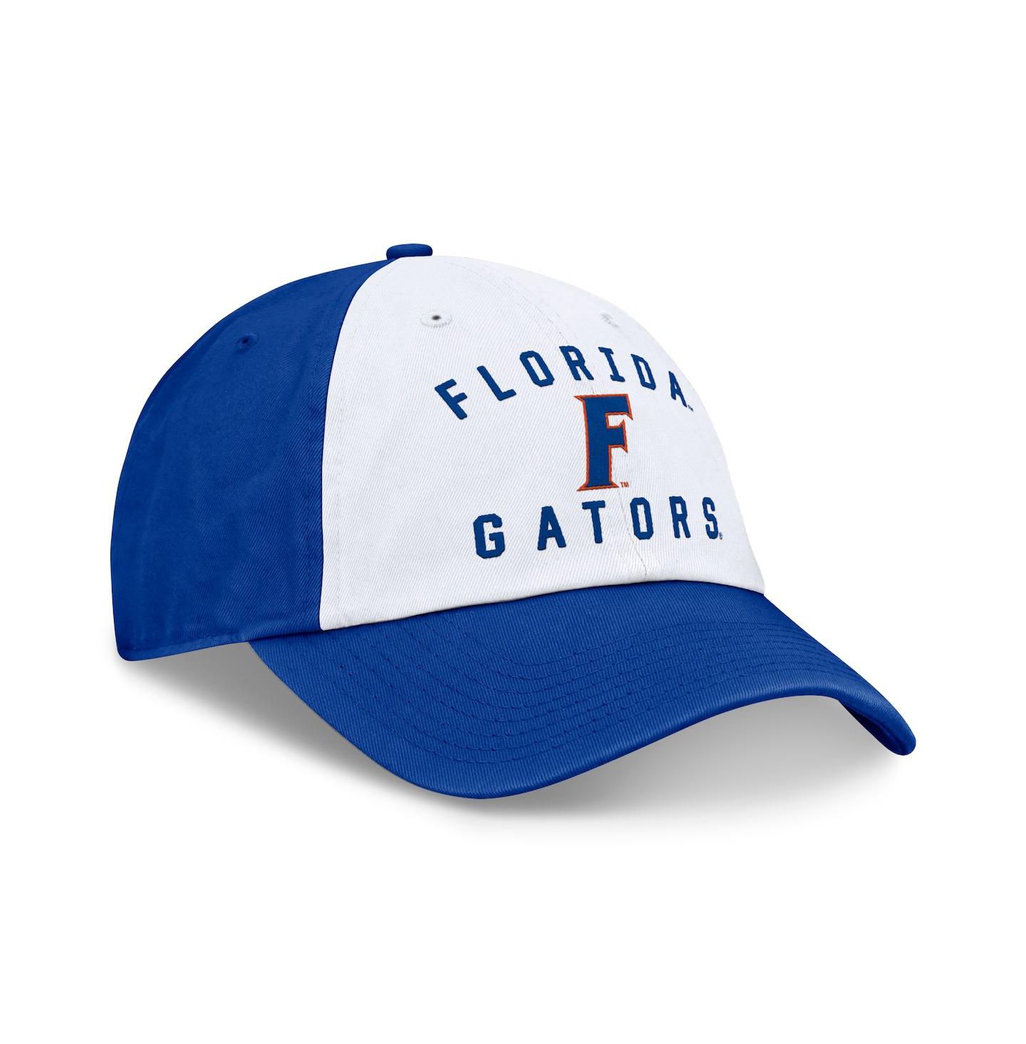 Мужская кепка Top of the World White/Royal Florida Gators Heritage Weston Adjustable Hat — фото 3