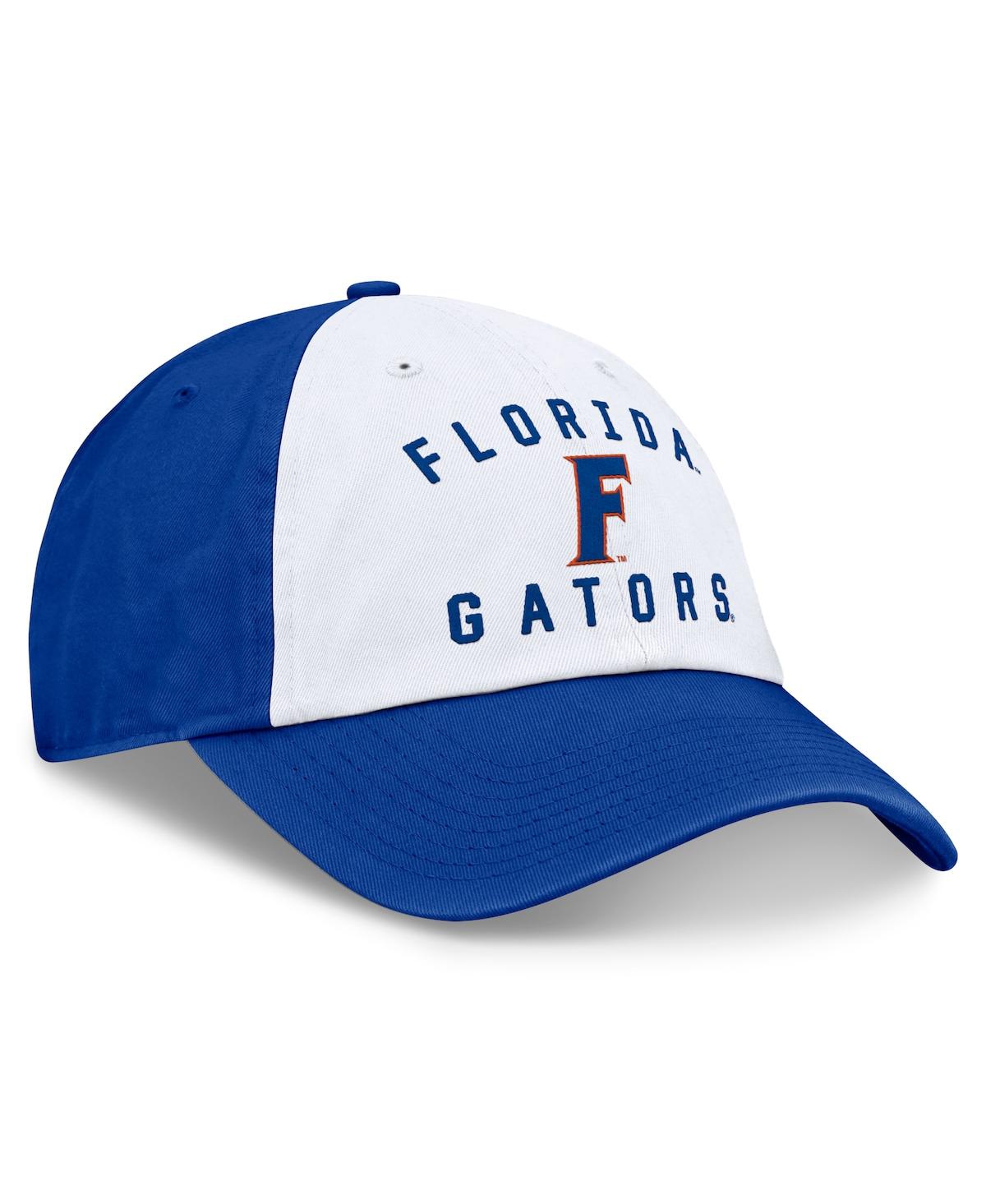 Top Of The World Men's White/royal Florida Gators Heritage Weston Adjustable Hat