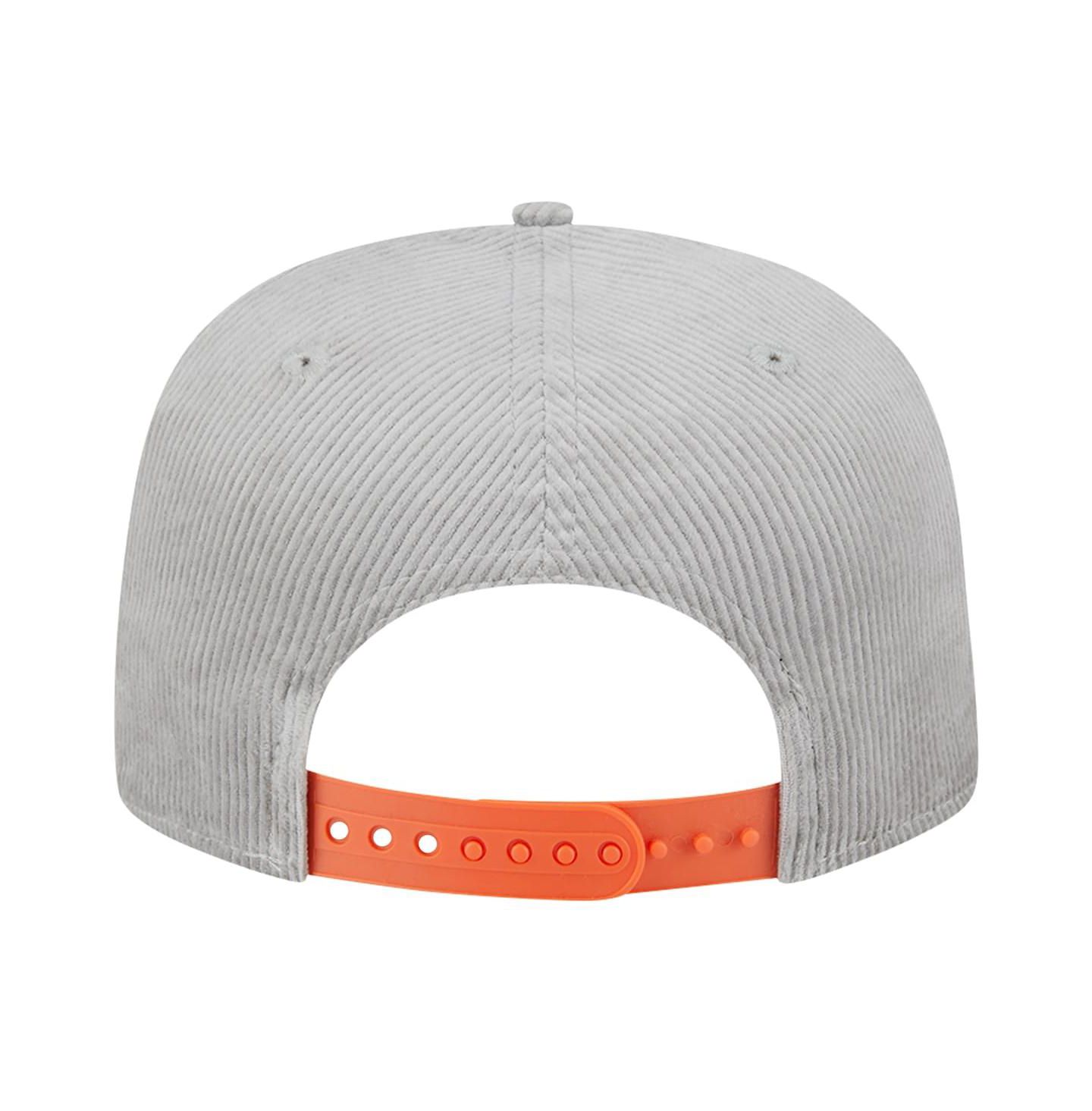 Мужская кепка New Era Gray Miami Dolphins Corduroy Golfer Adjustable Hat — фото 4