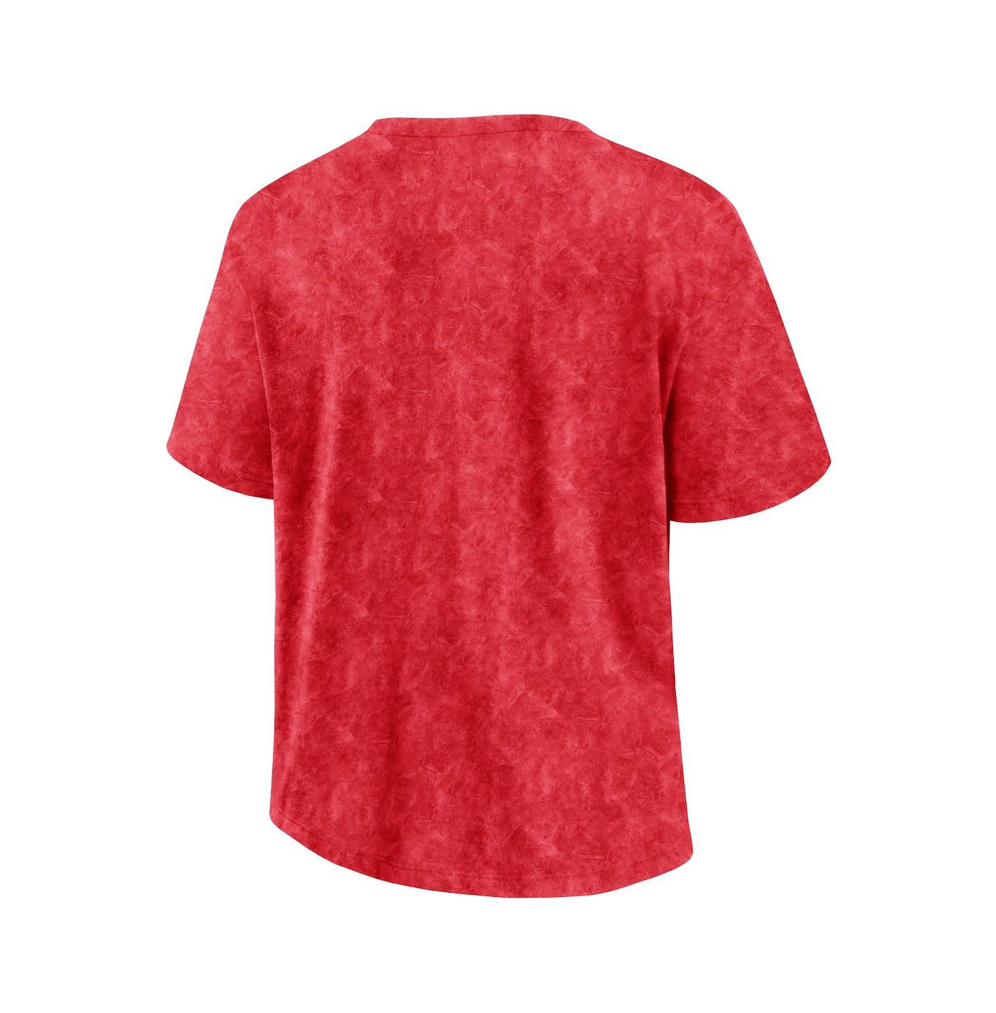 Женская футболка Fanatics Red Washington Capitals Faded Wash — фото 3