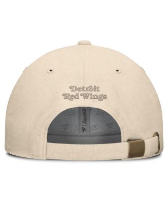 Men's Tan Detroit Red Wings Front Office Canvas Adjustable Hat