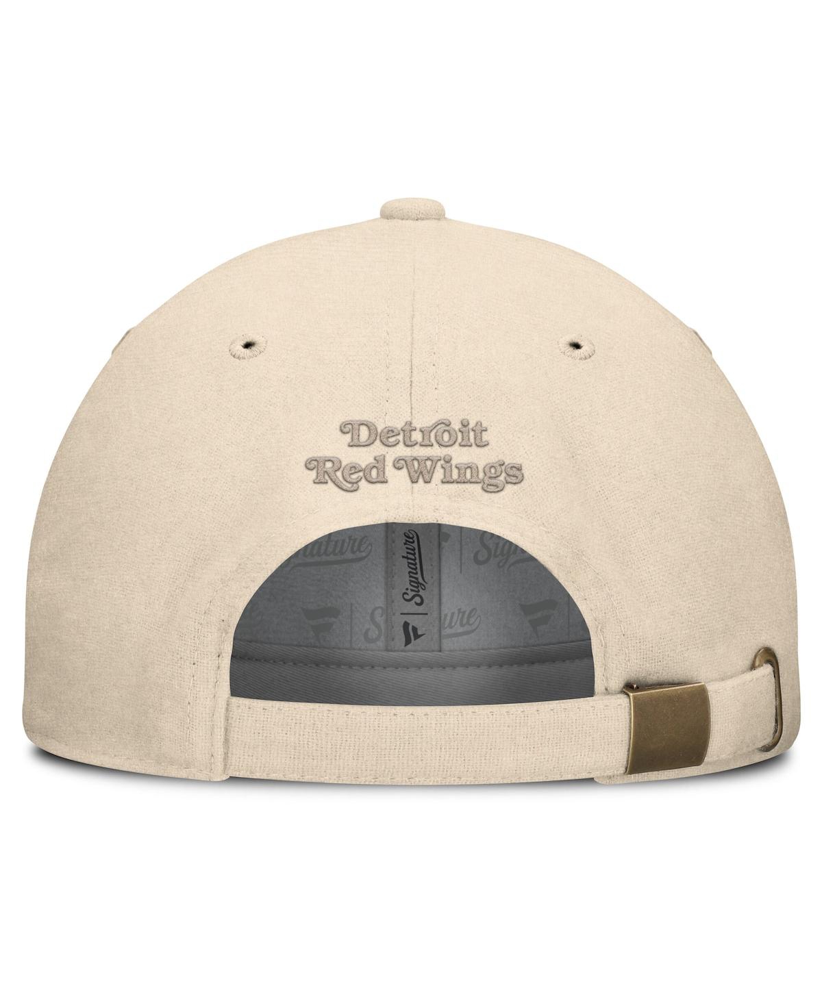 Fanatics Men's Tan Detroit Red Wings Front Office Canvas Adjustable Hat