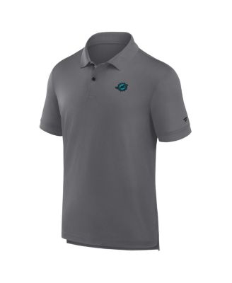 Men's Heather Gray Miami Dolphins Front Office Move Mono Polo Shirt