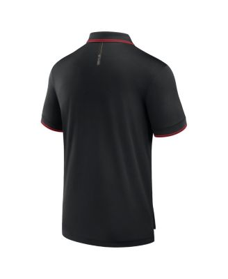 Men's Black New Jersey Devils Front Office Move Mono Polo Shirt