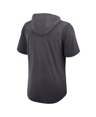 Men's Anthracite Dallas Cowboys Tri-Blend Performance Hoodie T-Shirt