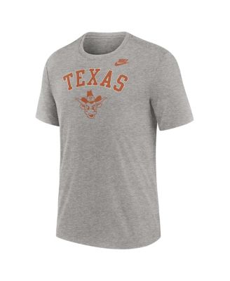 Men's Heather Gray Texas Longhorns Legacy Arch Tri-Blend T-Shirt