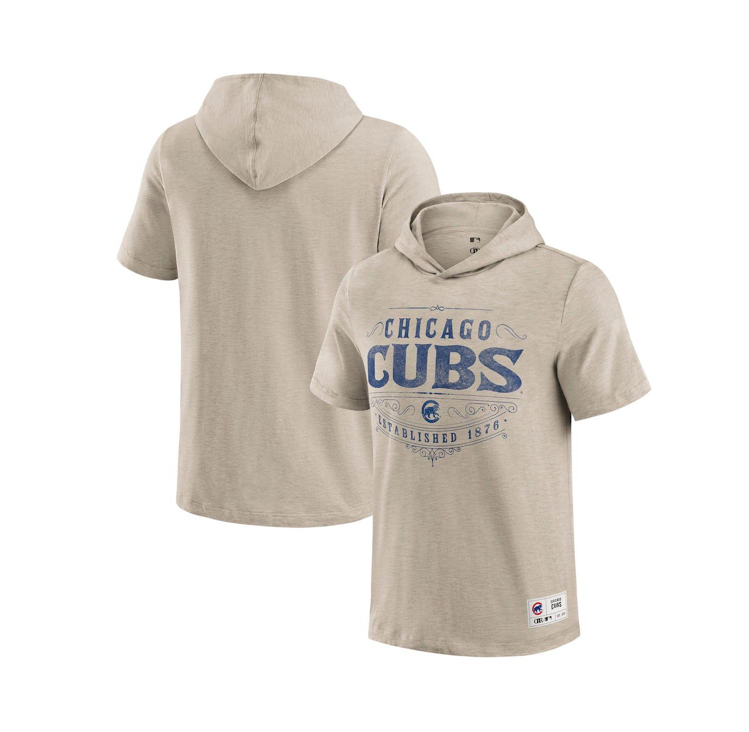 Darius Rucker Collection by Men's Tan Chicago Cubs Hooded T-Shirt