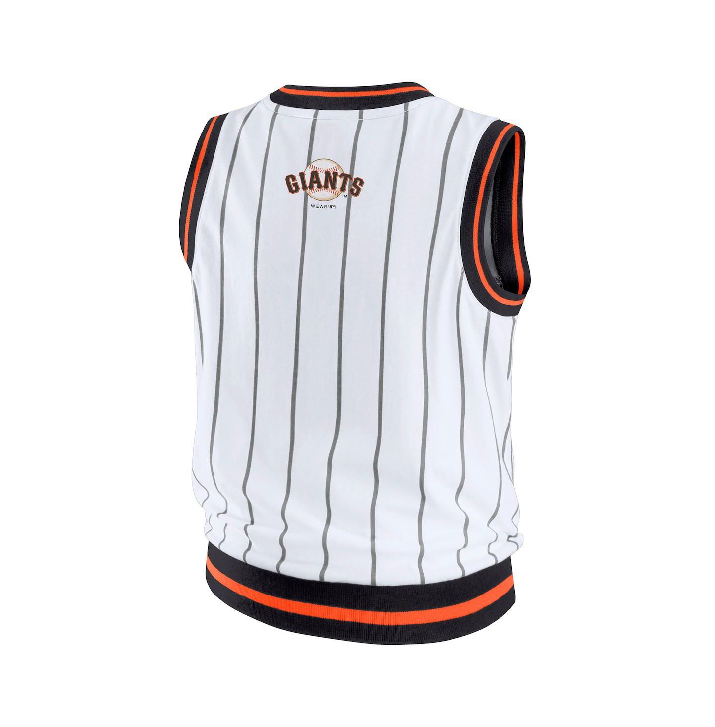 Женский топ WEAR by Erin Andrews White San Francisco Giants Sporty — фото 3