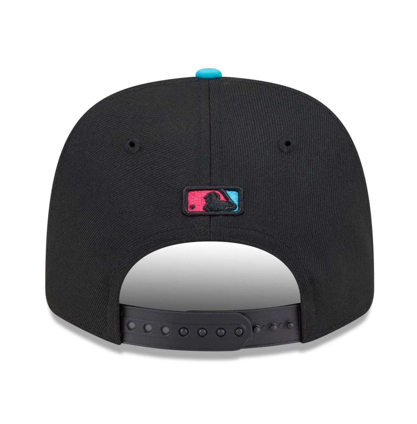 Мужская кепка New Era Black/Pink Miami Marlins 2025 City Connect 9SEVENTY Adjustable Hat — фото 4