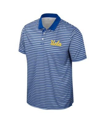 Men's Blue UCLA Bruins Striped Polo Shirt