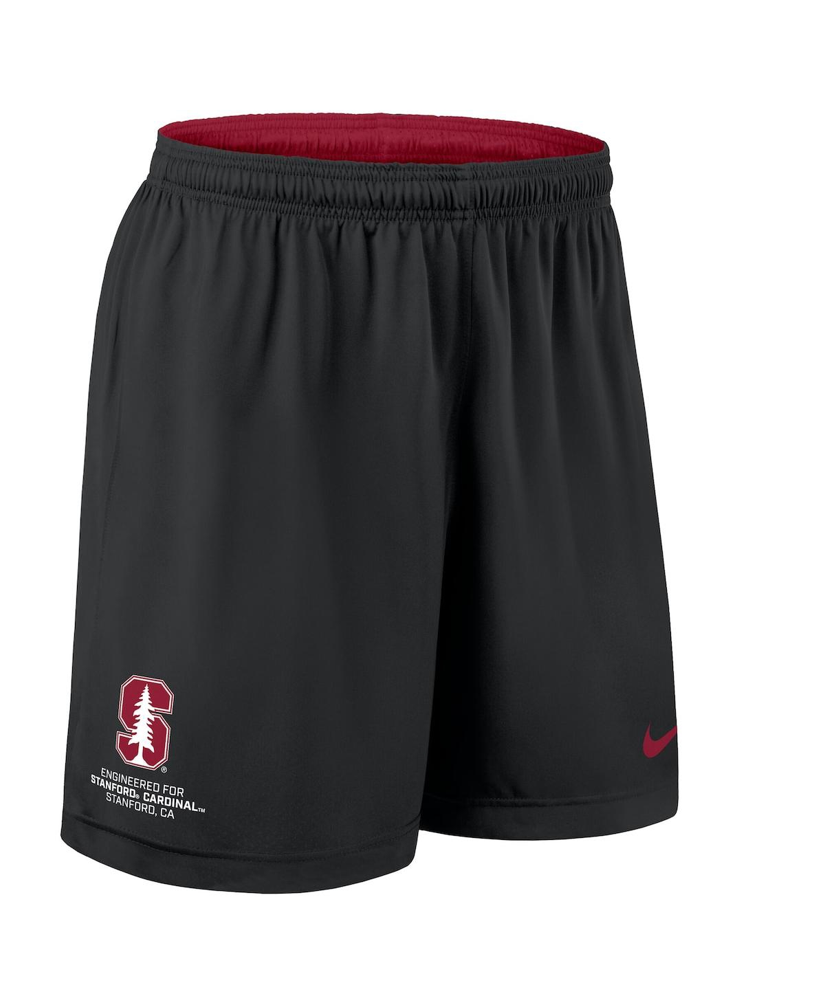 Nike Men's Cardinal/black Stanford Cardinal 2025 Sideline Reversible Performance Shorts In Red