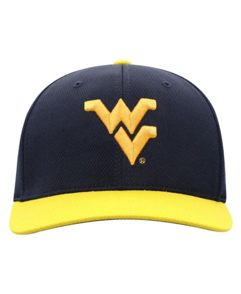 Мужская кепка Top of the World True Navy West Virginia Mountaineers Reflex Two-Tone Flex Hat