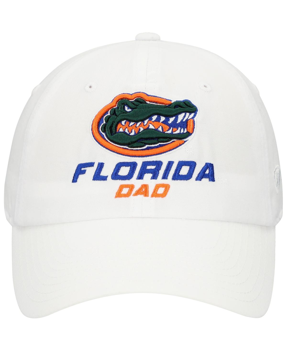 Top Of The World Men's White Florida Gators Staple Dad Adjustable Hat